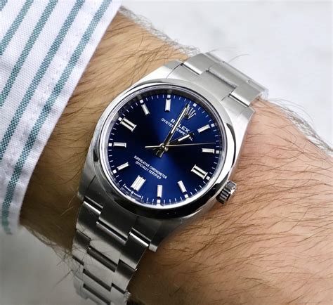 rolex op 36 blue dial|Rolex oyster color variations.